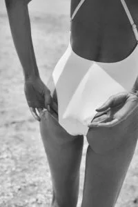 LINA Neutral white one-piece swimsuit - Image 3