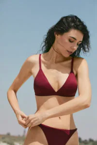 LEEA Swim Bra Dark Red - Image 2