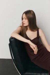 VERA Dress Brown - Image 3