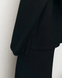MERA Black Merino Blouse - Image 2