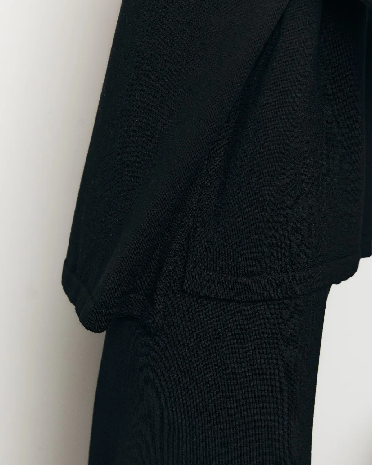 MERA Black Merino Blouse - Image 2